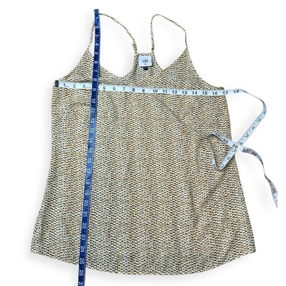 CABI Women’s Yellow Printed Sleeveless Impression Tank Top Blouse Size XS Style - Picture 6 of 7